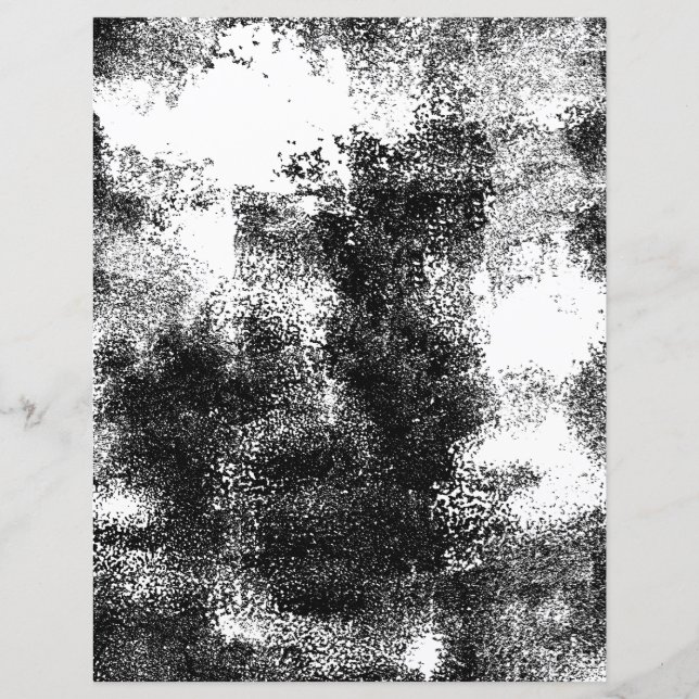 Zwart zwart-wit verf 2-schraapboek (Voorkant)