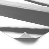 Zwart zwart wit zwart Plant lekt Poster (Hoek)