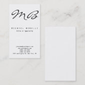 Zwart zwart-wit zwart-wit Visitekaartje (Voorkant / Achterkant)