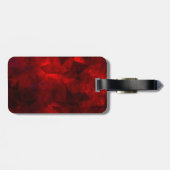 Zwart zwart zilverglitter druppelt monogram bagagelabel (Achterkant horizontaal)