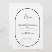 Zwart zwart, zwart, zwart, menu met dubbele boog (Voorkant / Achterkant)