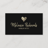 Zwart zwarte foliehoes visitekaartje (Voorkant)