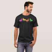 Zwart zwartwitlabylabrador t-shirt (Voorkant volledig)