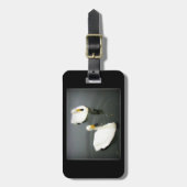 Zwart zwemwater bagagelabel (Voorkant verticaal)