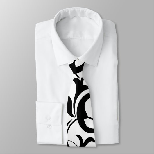 Zwart zwijn Uniek zwart/wit Stropdas voor design (Gebonden)