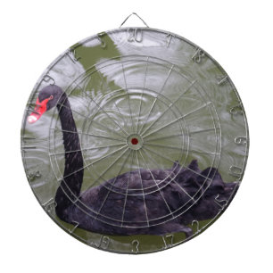 Zwart zwoegdartboard dartbord