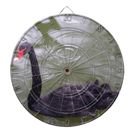 Zwart zwoegdartboard dartbord (Voorkant)