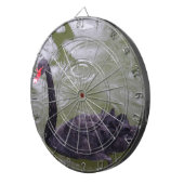 Zwart zwoegdartboard dartbord (Voorkant Rechts)