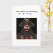 Zwartbaard Birt. Het wordt tijd om feest te vieren Kaart (Gele Bloem)