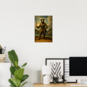 Zwartbaard de Piraat Poster (Thuiskantoor)