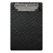 Zwartbakleder Mini Klembord (Voorkant)
