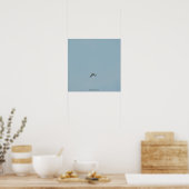 Zwartbenige kittiwake poster (Keuken)