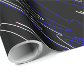 Zwartblauw Cadeaupapier (Rol Hoek)