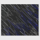 Zwartblauw Cadeaupapier (Vlak)