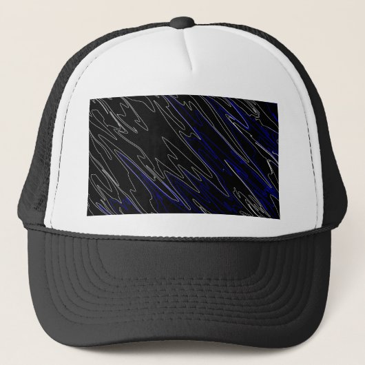 Zwartblauw Trucker Pet (Voorkant)