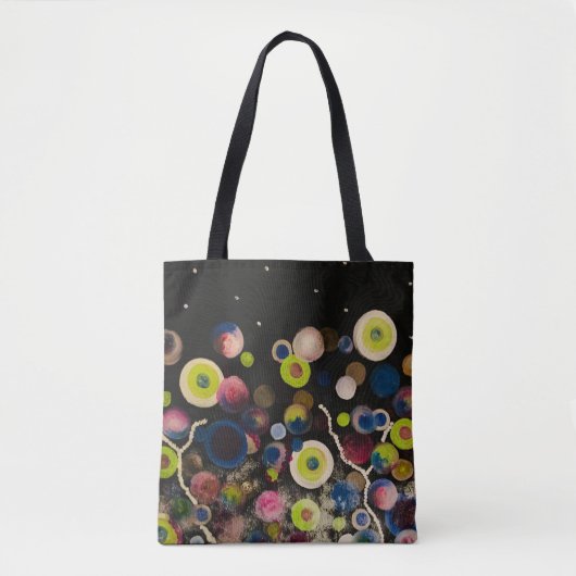 Zwartbubbeltetas Tote Bag (Voorkant)