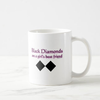 Zwartdiamanten zijn een beste vriendin voor meisje koffiemok