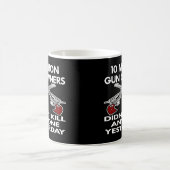 Zwarte 10 miljoen Pistool eigenaren doden Koffiemok (Center)