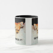 Zwarte 11oz Ringer-Mok Mok (Midden)