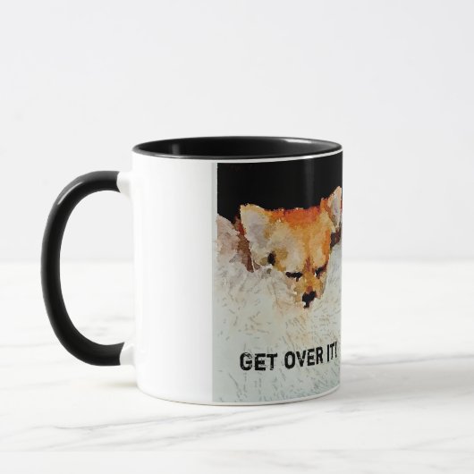 Zwarte 11oz Ringer-Mok Mok (Links)