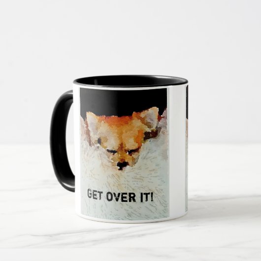 Zwarte 11oz Ringer-Mok Mok (Voorkant links)