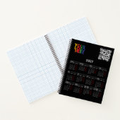 Zwarte 2027 Agenda Zakelijk Logo QR Code (Binnen)