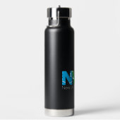 Zwarte 25e Jubileum NWC Waterfles met Stro (Rechts)