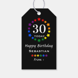 Zwarte 30 hedendaagse of eender welke gedenkwaardi cadeaulabel