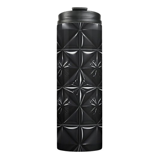Zwarte 3D Matrix Thermosbeker (Voorkant)