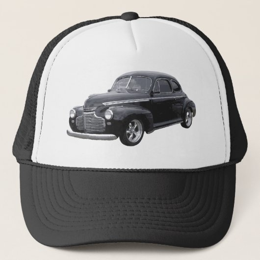 Zwarte 41 Chevy Coupe Trucker Pet (Voorkant)