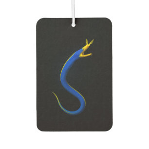 Zwarte 4 Luxe auto-airfresheners, Blauwe Lintaal Luchtverfrisser