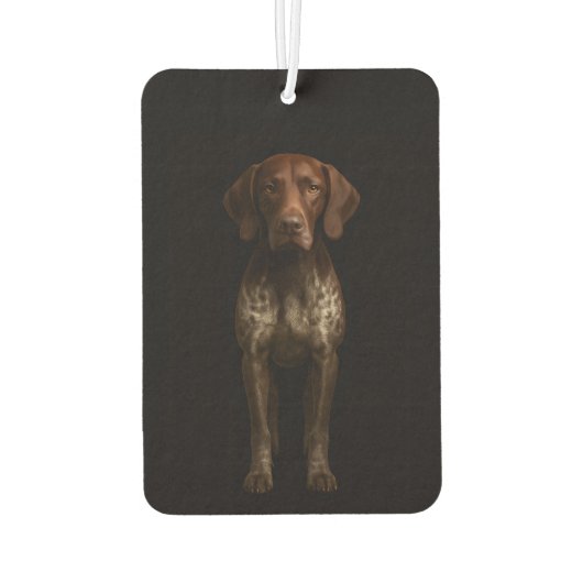 Zwarte 4 Luxe auto-airfresheners, Duitse Pointer Luchtverfrisser (Achterkant)