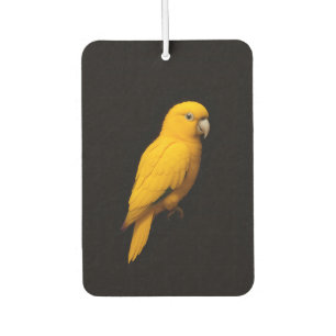 Zwarte 4 Luxe auto-airfresheners, Gouden Parkiet Luchtverfrisser