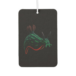 Zwarte 4 Luxe auto-airfresheners, Neon Zeeslak Luchtverfrisser