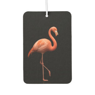Zwarte 4 Luxe auto-airfresheners, Roze Flamingo Luchtverfrisser
