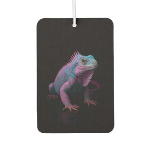 Zwarte 4 Luxe auto-airfresheners, Roze Leguaan Luchtverfrisser