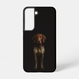 Zwarte 4 Luxe Galaxy S22 Hoes, Duitse Pointer Hond Samsung Galaxy Hoesje