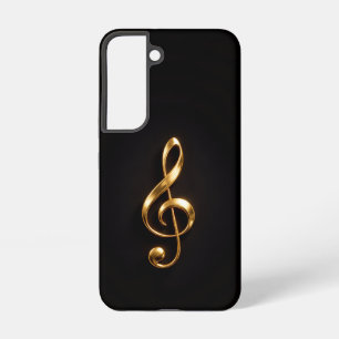Zwarte 4 Luxe Galaxy S22 Hoes, Gouden Sleutel van Samsung Galaxy Hoesje