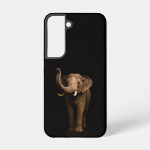 Zwarte 4 Luxe Galaxy S22 Hoes, Krachtige Olifant Samsung Galaxy Hoesje