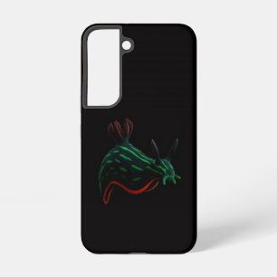 Zwarte 4 Luxe Galaxy S22 Hoes, Neon Zee Slak Samsung Galaxy Hoesje