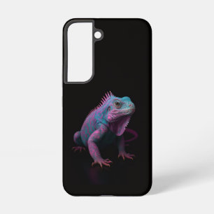 Zwarte 4 Luxe Galaxy S22 Hoes, Roze Tropische Legu Samsung Galaxy Hoesje