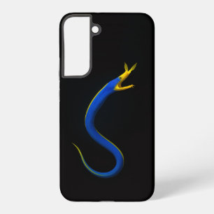Zwarte 4 Luxe Galaxy S22 Plus Hoes, Blauwe Lintaal Samsung Galaxy Hoesje