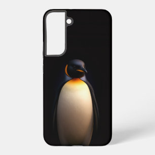 Zwarte 4 Luxe Galaxy S22 Plus Hoes, Keizerspinguïn Samsung Galaxy Hoesje
