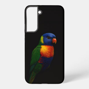 Zwarte 4 Luxe Galaxy S22 Plus Hoes, Lorikeet Papeg Samsung Galaxy Hoesje