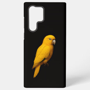 Zwarte 4 Luxe Galaxy S22 Ultra, Gouden Parkiet Samsung Galaxy Hoesje