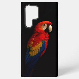Zwarte 4 Luxe Galaxy S22 Ultra Hoes, scharlaken pa Samsung Galaxy Hoesje