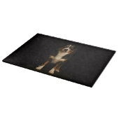 Zwarte 4 Luxe Glas bord Aussie Herdershond Snijplank (Hoek)