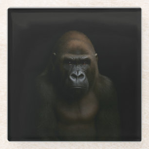Zwarte 4 Luxe Glas onderzetter, Gorilla Glazen Onderzetter