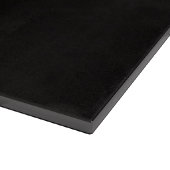 Zwarte 4 Luxe glazen snijplank Slanke Cheetah (Hoek)