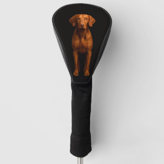Zwarte 4 Luxe Golf Driver Hoes, Agile Vizsla Hond Golfheadcover